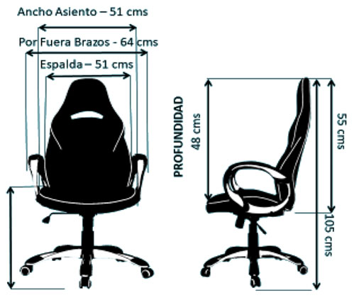 Silla Mclaren Medidas